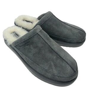 ~Koolaburra Bordon Grey Men’s Slipper Mule Shoes NWOB 10